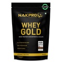 NAKPRO NUTRITION Gold Whey Protein Concentrate & Isolate 1kg Double Rich Chocolate flavour | 25.5g Protein, Trustified Certified