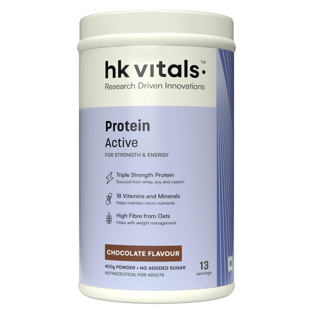 hk vitals Protein Active, Chocolate, 400g (0.88lbs)