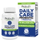 Probulin Daily Care Probiotic Supplement, Digestief, Gut, en Immune Health Support Capsules voor mannen en vrouwen, 10 miljard CFU, Vegan, 30 Telfles