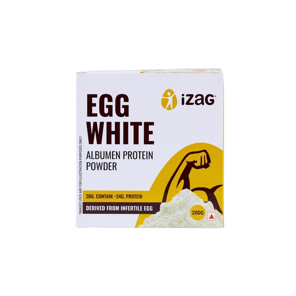 iZaG Egg White Albumen Protein Powder | Unflavoured | Clean Protein Source | Gluten-Free, Lactose-Free | Supports Daily Protein Intake (200 g)