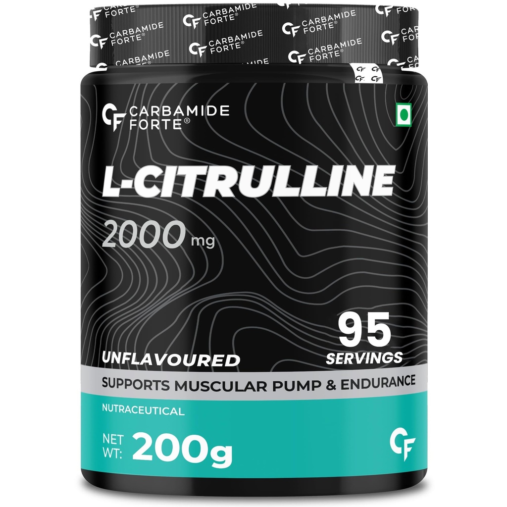 Carbamide Forte L Citrulline Malate - 200g | L Citrulline Supplement - 95 Servings | Unflavoured & Supports Endurance