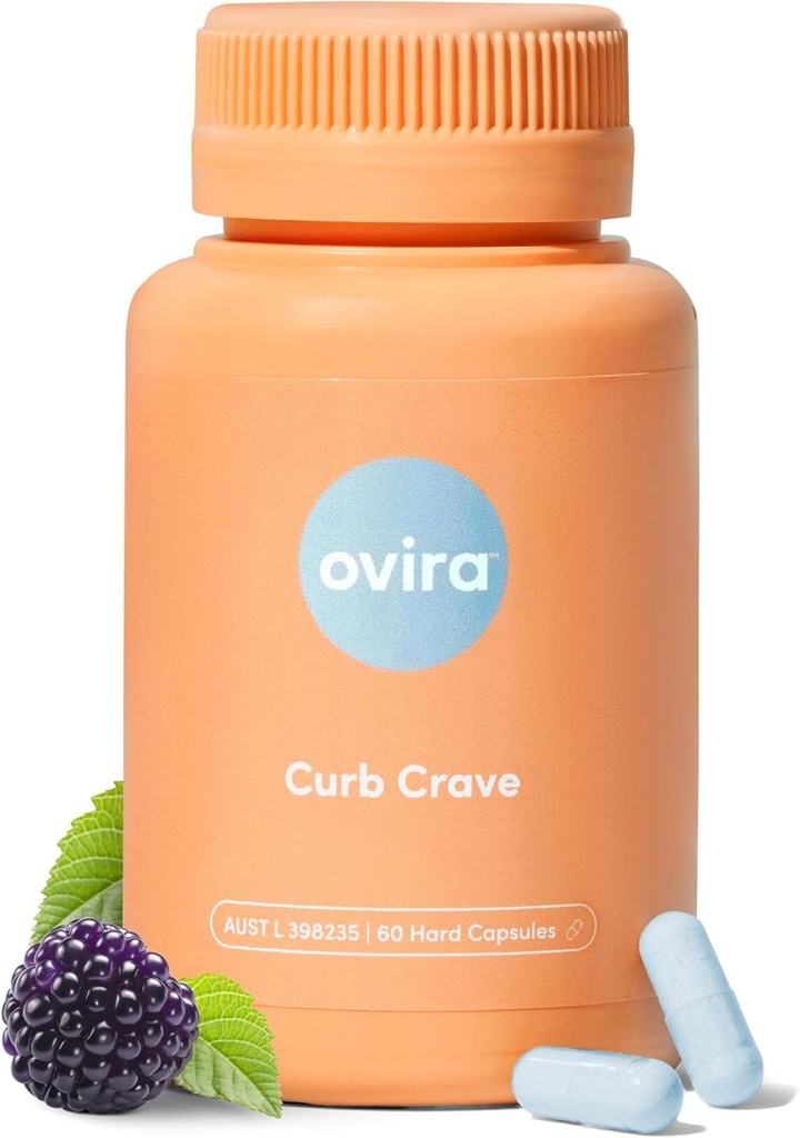 Ovira Curb Cravings Supplementen - Bevat CHRONOBLOCK, Energy Support Capsules, Voedingssupplementen voor mannen en vrouwen, Chroom-100mg