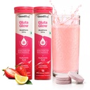 The Good Bug Gluta Glow Effervescent Tablets for Skin Glow | 30 Tablets | 500 mg L-Glutathione, Vitamin C, Hyaluronic Acid For Radiant Skin & Anti-Pigmentation | Strawberry Lemon | No Added Sugar