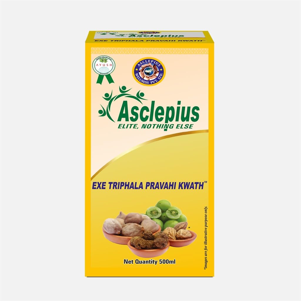 ASCLEPIUS EXE Triphala Pravahi Kwath Ayurvedic Digestive Gut Immunity Wellness Liquid (500 ML)