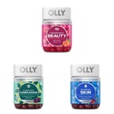 OLLY Undeniable Beauty Gummy, 60 Count & Flawless Complexion Gummy, Clear and Healthy Skin Support - 50 Count (Pack of 1) & Glowing Skin Gummy, 25 Day Supply (50 Count)