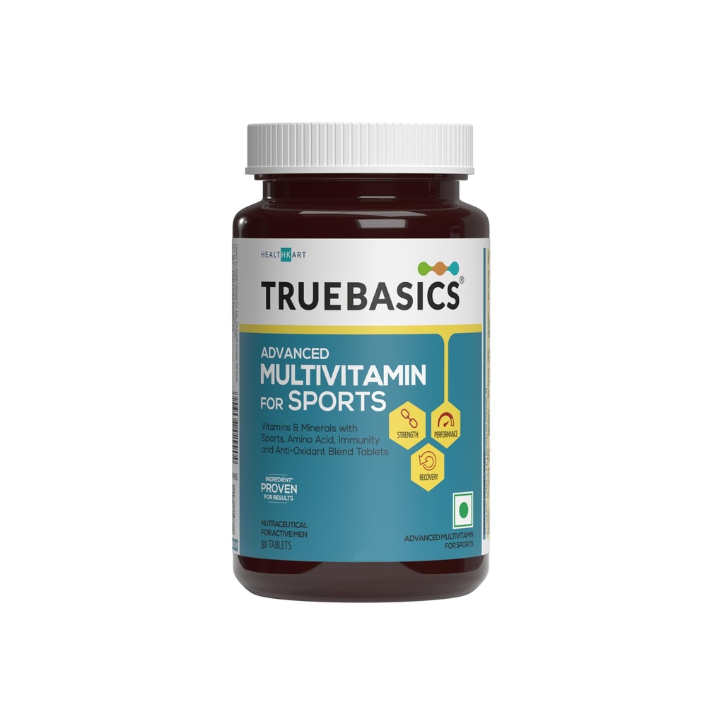 TrueBasics Advanced Multivitamin For Sports & Fitness, 30 Tablets