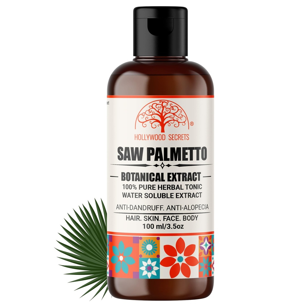 Pure 85% Saw Palmetto Liquid Botanical Extract| Anti-dandruff | Thick Hair | Hair Growth |100ml