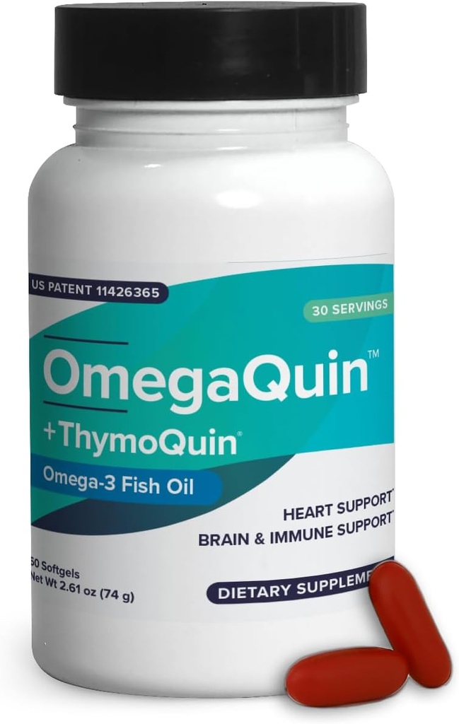 OmegaQuin Black Seed Oil + Vivo Mega Fish Oil Synergistische Omega-3 & Thymochinon supplement