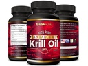 Huile de krill antarctique Softgels 100% Pure avec Omega-3 EPA DHA Astaxanthin 1000mg par jour (2 Softgels). Fabriqué aux États-Unis