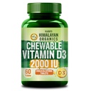 Vlado's Himalayan Organics Vitamin D3 2000IU - Chewable Vitamin D Tablets | Cholecalciferol Vitamin D3 for Bone & Immunity | Vitamin D3 Supplement for Women & Men | Orange Flavour - 60 Tablets