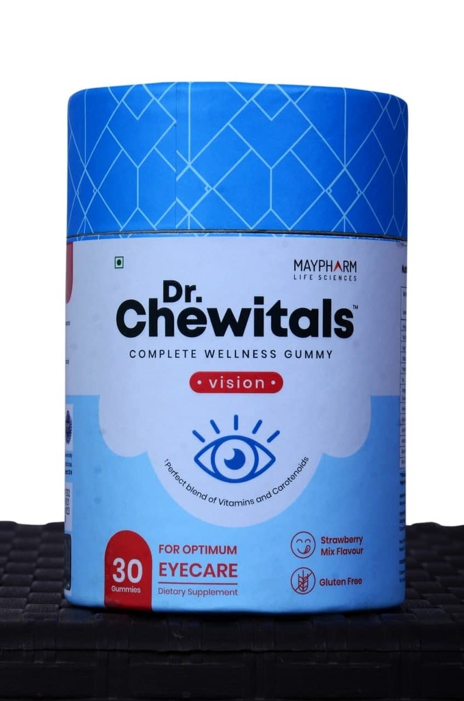 Eye Care & Health Gummy for Kids & Adults (Vitamin A, Vitamin C, Vitamin E, Lutein, Astaxanthin, Zeaxanthin & Omega 3 DHA) (Pack of 30 * 1)