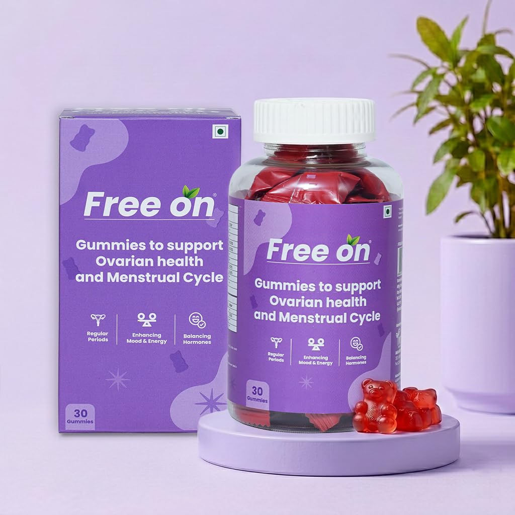 Free On Ovarian Health Gummies | Menstrual Cycle Support, 30 Gummies