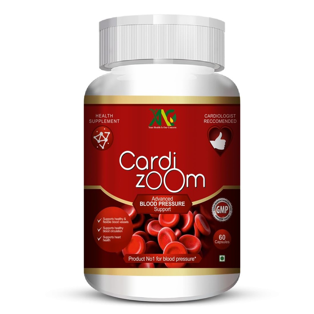 ANC Cardizoom with Arjuna Extract & Moringa Extract Heart Health Supplement Veg (60 Capsules) for Men & Women (Pack of 1)