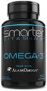 SlimmereVitaminen Omega 3 Visolie, aardbeiensmaak, Burpless, Smaakloos, 2000mg, DHA EPA Drievoudige sterkte, gemaakt met AlaskOmega®