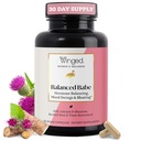 Winged Wellness Balance Babe, Hormone Balance & Estrogen Detox Supplement voor vrouwen - 100mg DIM & Calcium D-Glucarate & Milk Thistle voor PMS Bloating, Krampen, Mood & Hormonal Acne Ondersteuning, 60 Capsules