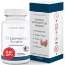 Dr. Westin Childs - T3 Conversion Booster - Thyroïde Support pour les femmes avec hypothyroïdie et Hashimoto - Iodine, Ashwagandha, Guggul Extract, Sélénium et complexe de zinc - 60 portions