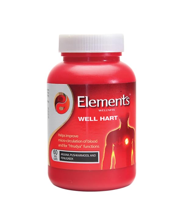 Well Hart Ayurvedic Heart Health & Cholesterol Support Capsules 60