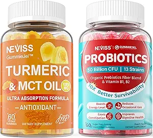 Kurkuma Gummies 1000mg + Suikervrije Probiotica Gummies