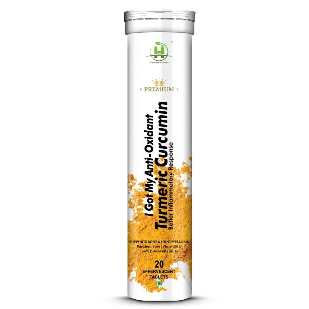 Healthy Nutrition - Just for the Health of it Curcumin Support Bone & Joint Veg 20 Effervescent Tablets