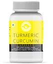 Holy Natural Turmeric Curcumin Capsule - 120 Cap (Enriched with Bioperine - 120 Veggie Caps)