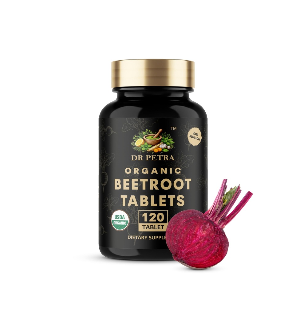 Beetroot Tablets | 120 Tablets | Plant-Based Beetroot Nutrition | Daily Energy & Overall Wellness Support
