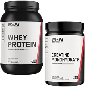 BARE PERFORMANCE NUTRITION BPN Creatine Monohydraat & Wei Vanille Proteïne Poederbundel