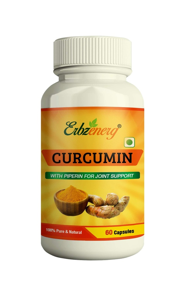ERBZENERG� Turmeric (Curcumin) 60 Capsules (Pack of 1)
