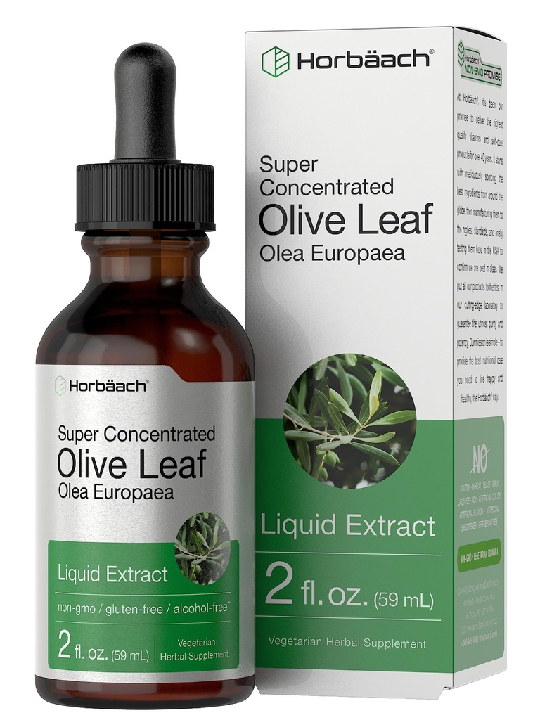 Horbäach Olive Leaf Extract Vloeibaar 2 fl oz 