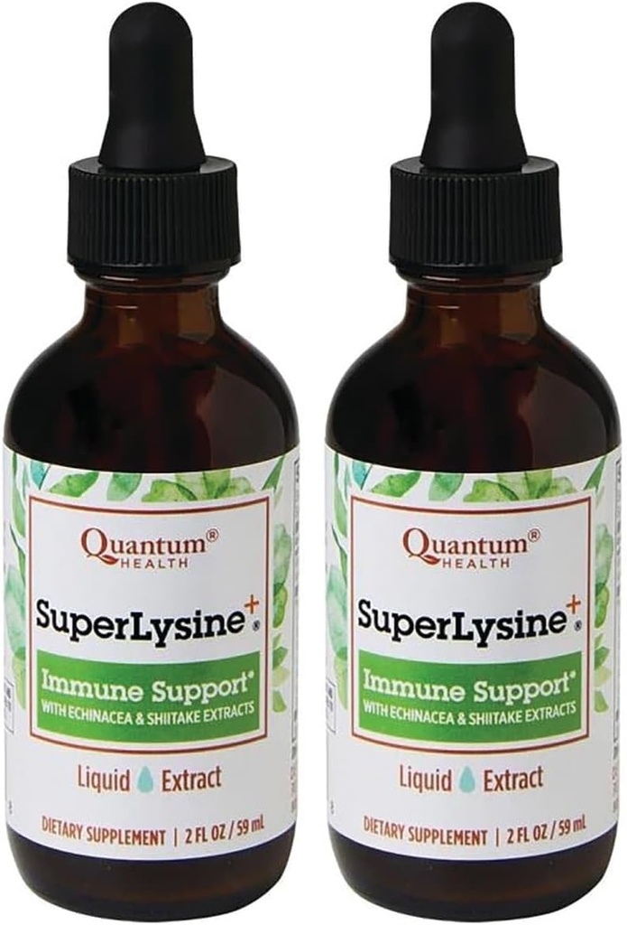 Quantum Super Lysine+ Liquid Extract 2 fl oz (59 ml) Vloeibaar (verpakking van 2)