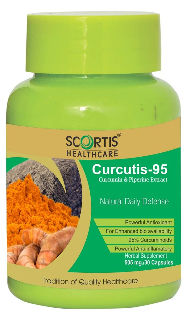 Scortis Healthcare Curcutis-95 Curcumin & Piperine