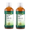 Vansaar 45+ Collagen Juice - 500 ML*2 | Collagen Beauty Supplement for Women & Men with Vitamin C, Amla and Sea Buckthorn | For Healthy Skin & Hair, Anti-Aging | 100% Plant-Based Collagen Builder