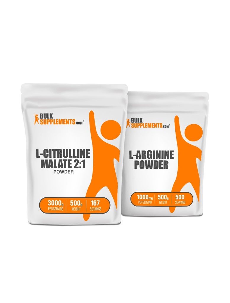 Compléments en vrac Malate de citrulline 2:1 500g + L-Arginine 500g
