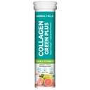 Herbal Hills Collagen Green Plus Tablets for Skin Radiance & Glow, Vegan Collagen & Supergreen Formula - 15 Effervescent Tablets (Pack of 1)