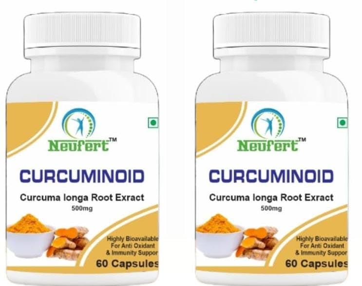 CURCUMINOID (Purified Turmeric Root Extract 500mg) curcumin Capsules (pack of 2)