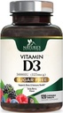 Vitamine D3 5000 IE (125 mcg) Extra sterkte Vitamine D supplement van de natuur Kauwbaar voor Immune Support Health - Bone, Teeth and Muscle Supplements - Sugar Free, Non-GMO, Gluten Free - 120 Tel tabletten