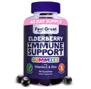 Voel Grote Sambucus Vlierbessen Gummies met Zink en Vitamine C voor volwassenen .
