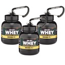 OnMyWhey - Proteïnepoeder en supplement Funnel Keychain, Portable to-Go Container voor de sportschool, workouts, fitness en reizen - TSA goedgekeurd, klassieke 3-pack