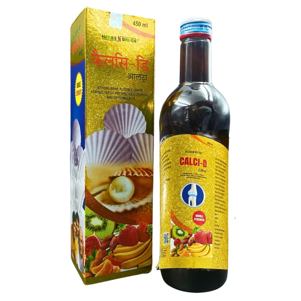 Ayurvedic Calci-D Ultra | Vitamin D3 | calcium | 450ml
