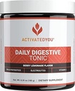 ACTIVATHYOU Dagelijkse Digestieve Tonic Kombucha - Ondersteuning Gezonde spijsvertering & Jeugdige, langdurige energie- Prebiotische vezels, Probiotica, Postbiotica, Vitamine C, Berry Limonade smaak (30 porties)