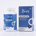 Dive Daily Multivitamin for Men | Daily Men's Multivitamin with Vitamins, Minerals, Amino Acids, Probiotics & Enzymes | Supports Energy, Stamina, Recovery, Immunity & Gut Health | 60 Tablets