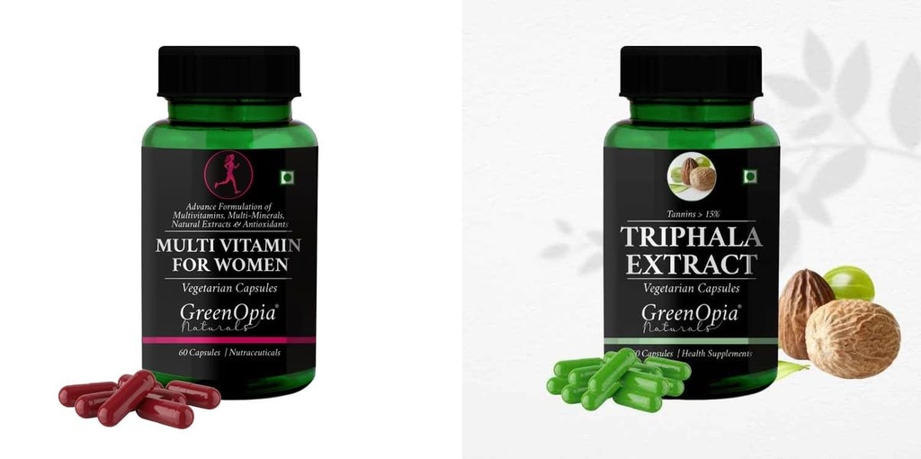 Multivitamins For Women Triphala Wellness Daily Vitality |60 CAPSULES