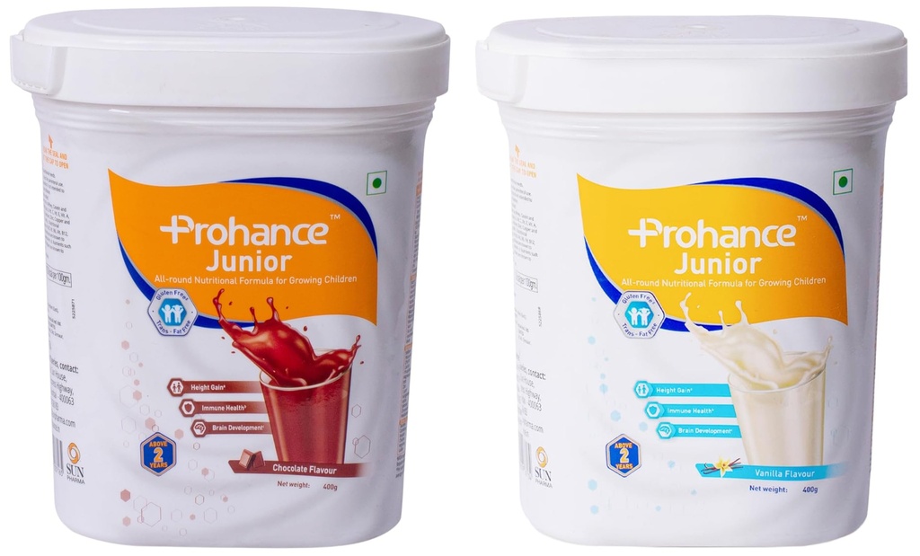 Prohance Junior - 400 gm flavour combo Vanilla and Chocolate