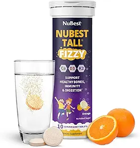 NuBest Tall Fizzy - Bone Strength, Immunity, Digestive Health for Kids Age 4+ & Teens 