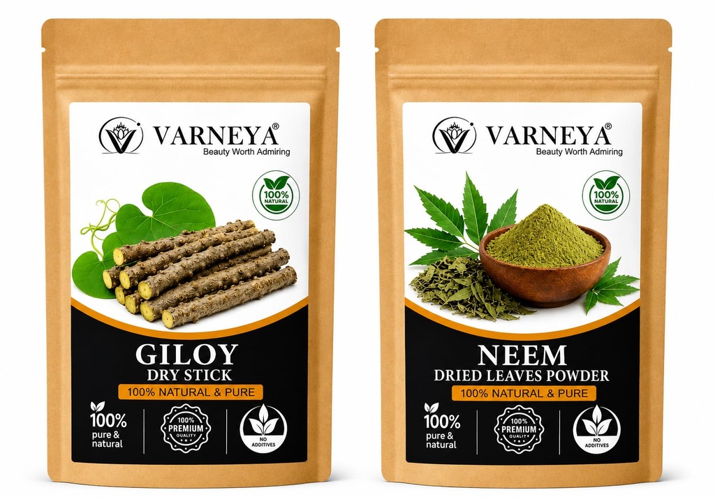 Organic Giloy Neem Tea Herbs | Premium Ayurvedic Kadha Ingredients