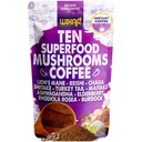 WIXAR Superfood Mushroom Koffie - Instant Coffee Powder, Tien Superfood Extracten met Lion's Mane, Turkije Tail, Reishi, Chaga, Shiitake, Ashwagandha, Rhodiola Rosea, Vlierberry, 5oz Mushroom Supplement