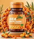 Jiru Sea Buckthorn Capsules for Healthy Heart and Skin (Rich source of Omega 3, 6, 9 and 7 and Super Anti-oxidant)