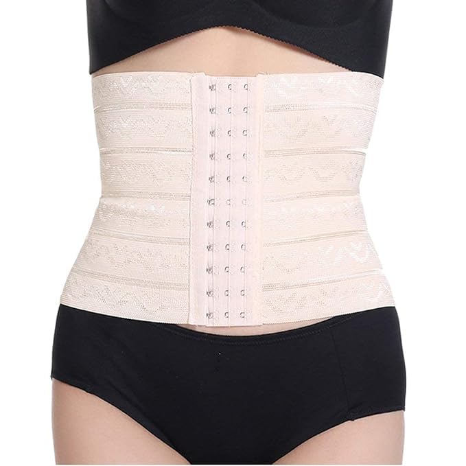 BodyBELT for Women Tummy Control Slimming Corset | Steel Boned Body Shaper with Adjustable Hooks | Abdomen Treatment for Fat Loss & Body Shaping