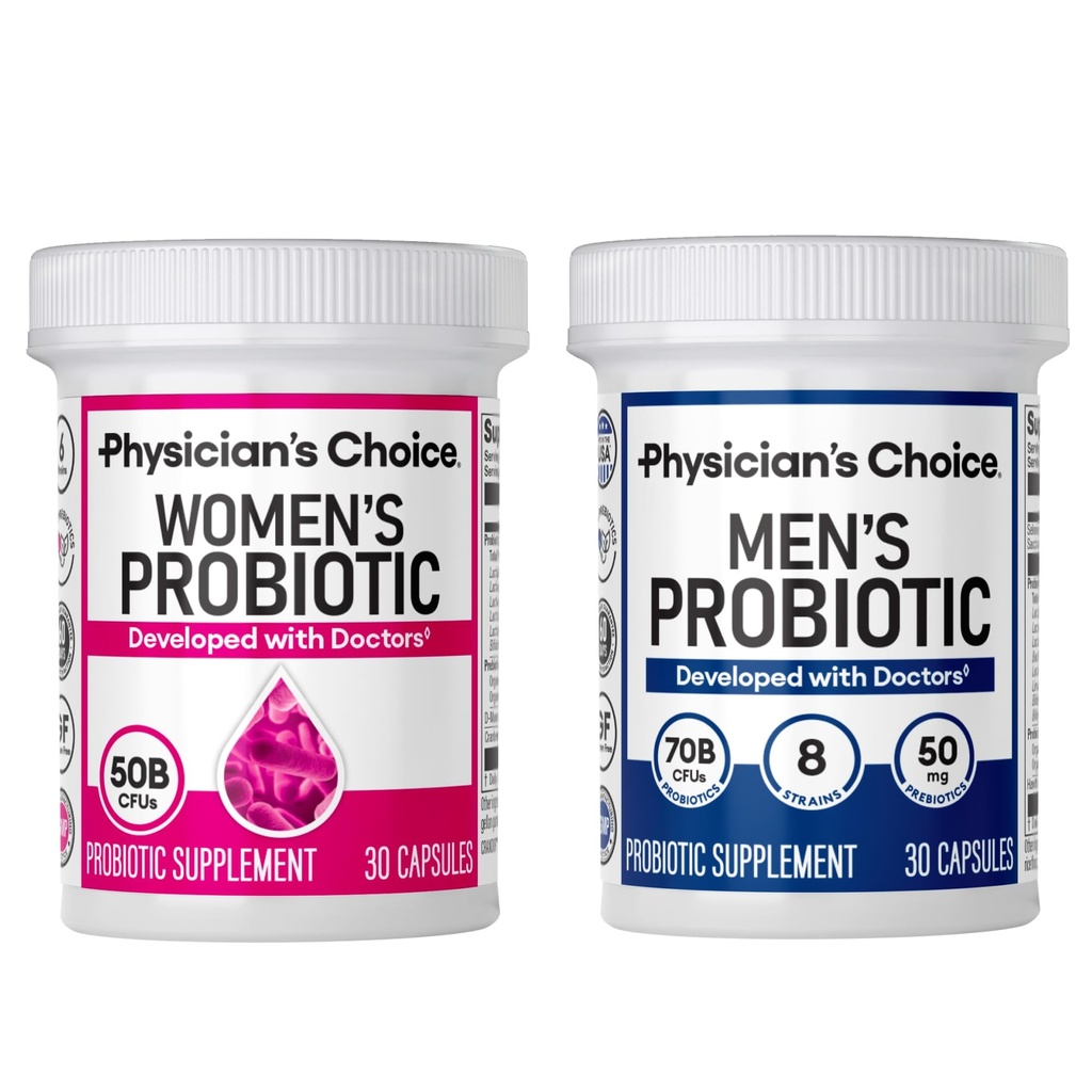 Zijn & Hers Probiotic Bundle - Mens Probiotic(30ct) + Womens Probiotic(30ct)