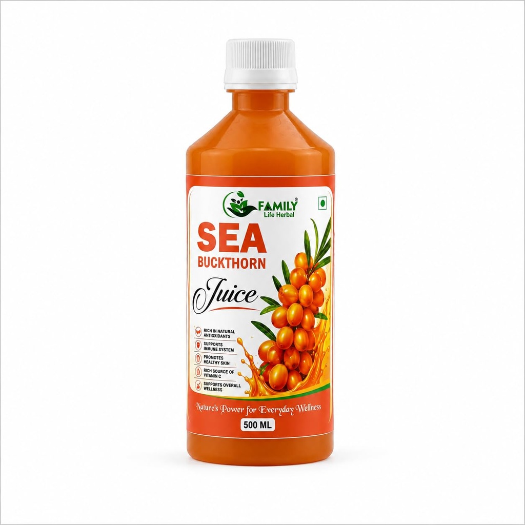 Sea Buckthorn Juice 500ml | Omega 7 Rich Superfruit | Natural Source of Omega 3, 6 & 9 | Supports Immunity, Skin & Gut Health