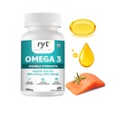 Omega-3 Double Strength Fish Oil 1000mg | 360mg EPA & 240mg DHA | Supports Heart, Brain, Eye & Joint Health | Helps Maintain Healthy Cholesterol & Triglycerides | 60 Softgel Capsules